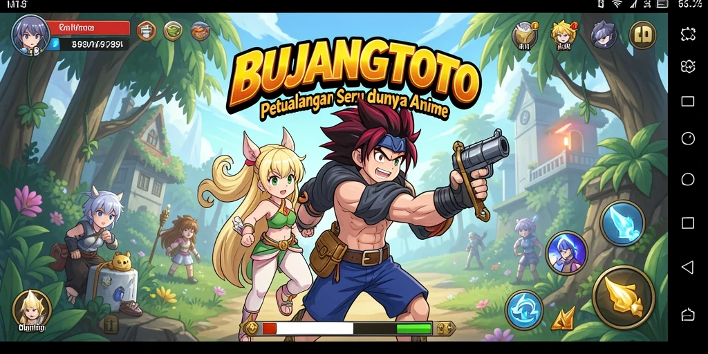 Tangkapan layar menampilkan aksi seru dalam gameplay Anime.