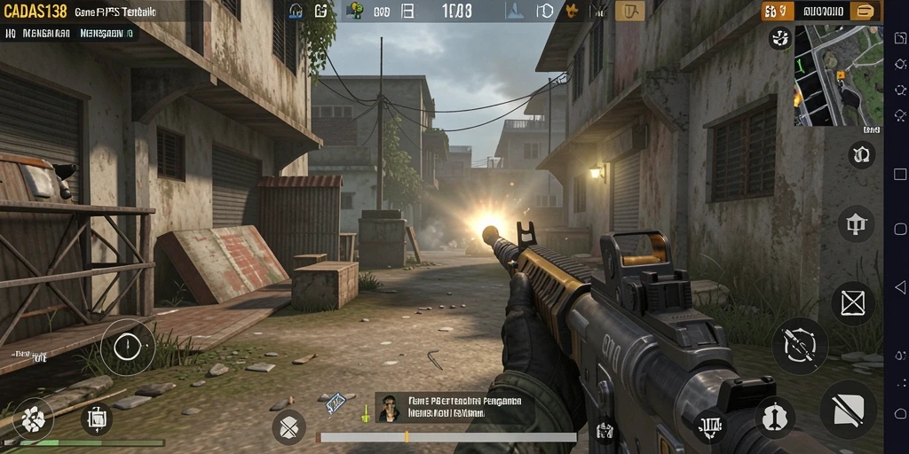 Tampilan gameplay intens dari CADAS138 yang menarik dan dinamis.