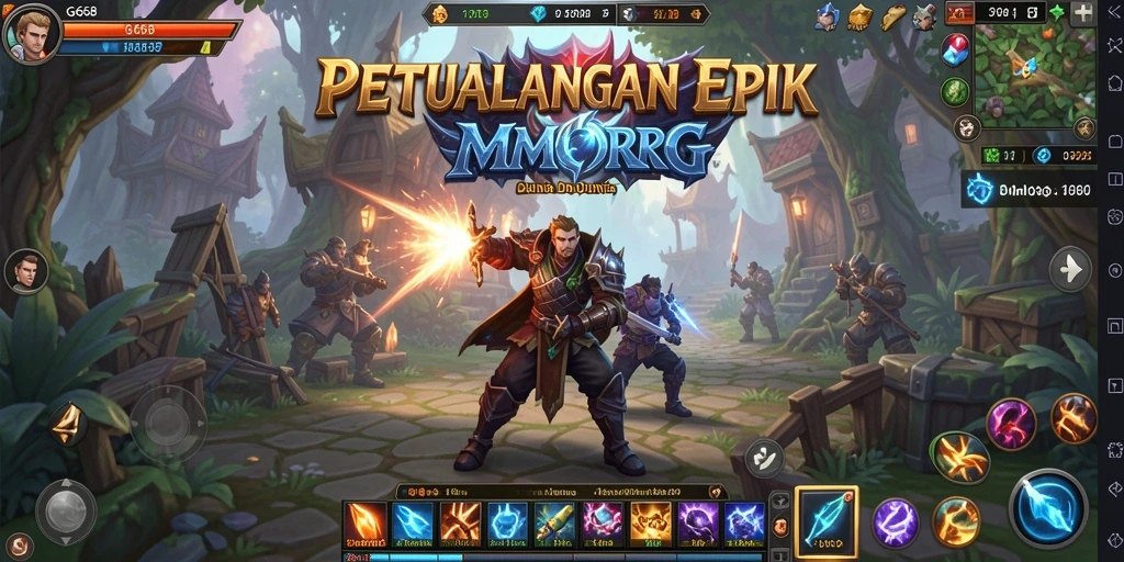 Tampilan gameplay epik dari <strong>G668</strong> dalam petualangan MMORPG.