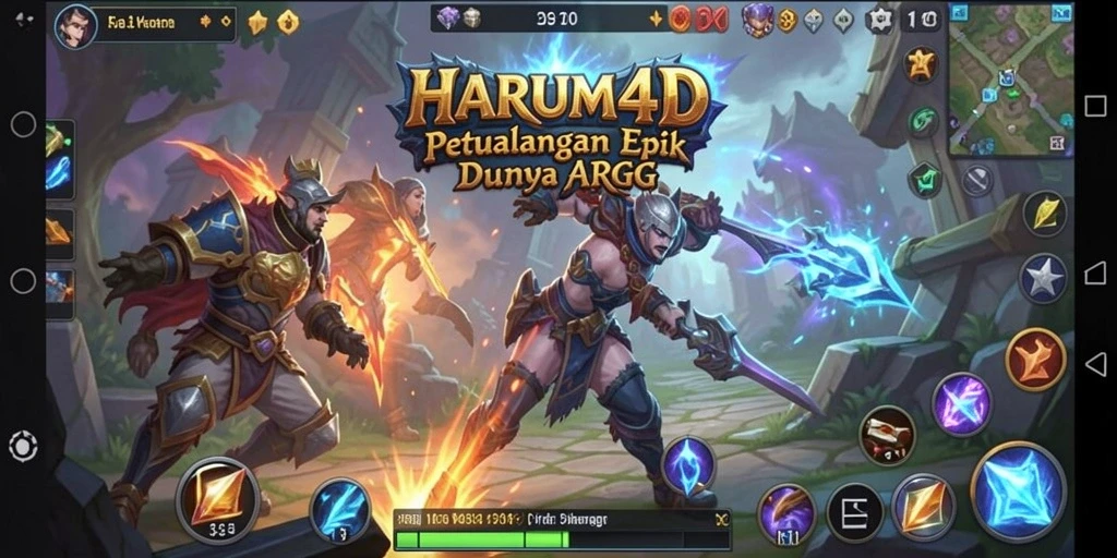 Tampilan gameplay menarik dari HARUM4D dengan berbagai aksi pertempuran.