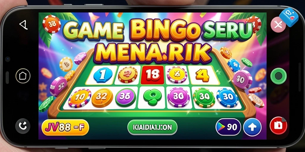 Tampilan gameplay JV88 yang menarik dan seru saat bermain Bingo.
