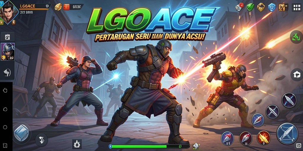 Tampilan gameplay LGOACE yang menegangkan dan mendebarkan.