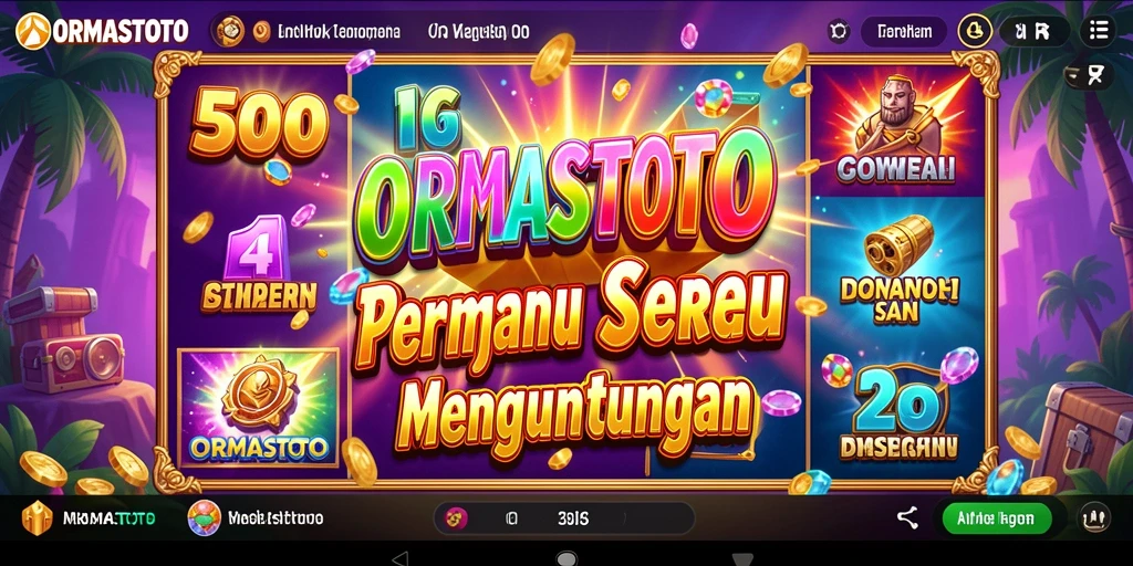 Gameplay seru dan menarik di ORMASTOTO dengan tema slot yang bervariasi.