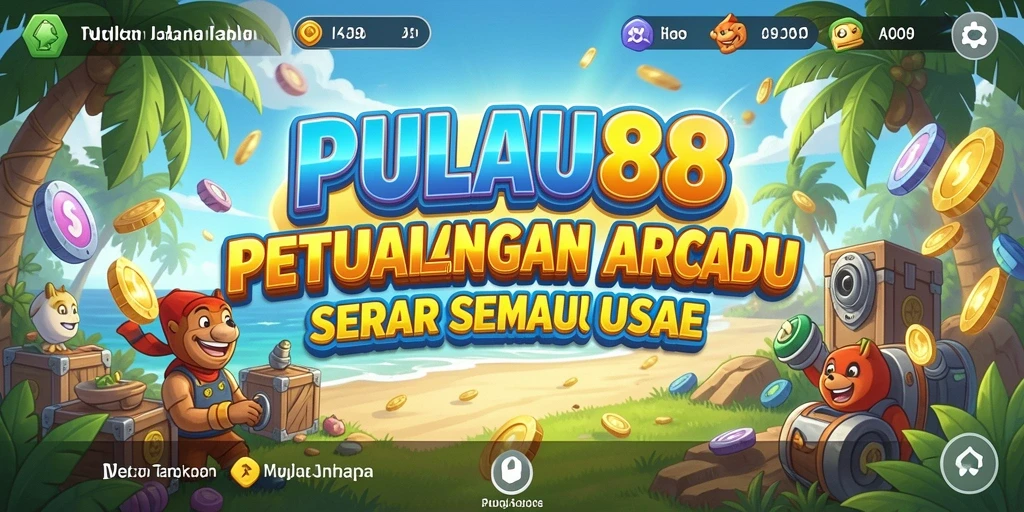 Screenshot gameplay PULAU88 menampilkan tantangan menarik di pulau-pulau yang cerah.