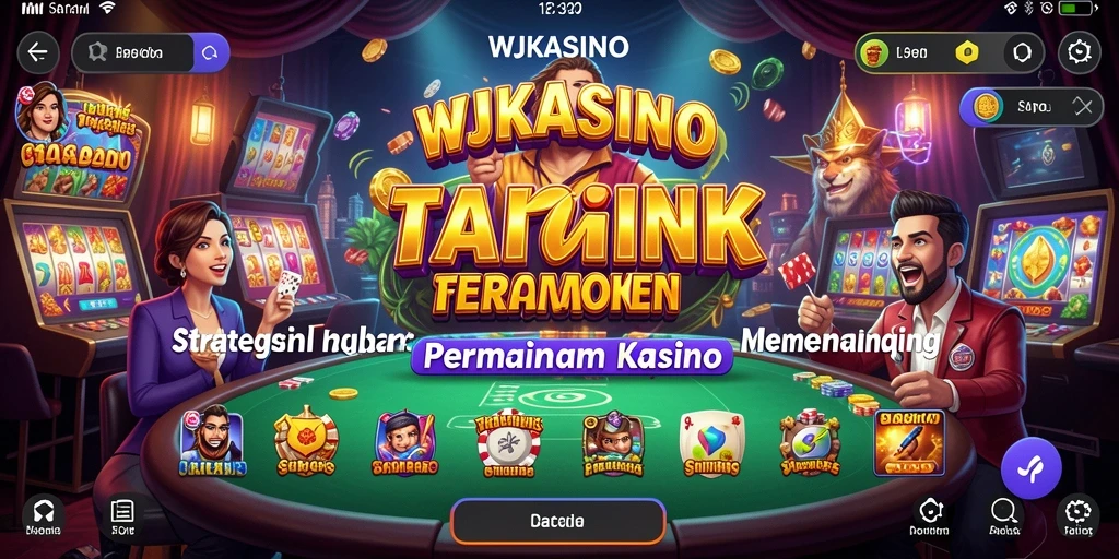 Gameplay WJKASINO yang menampilkan strategi permainan kasino yang seru.