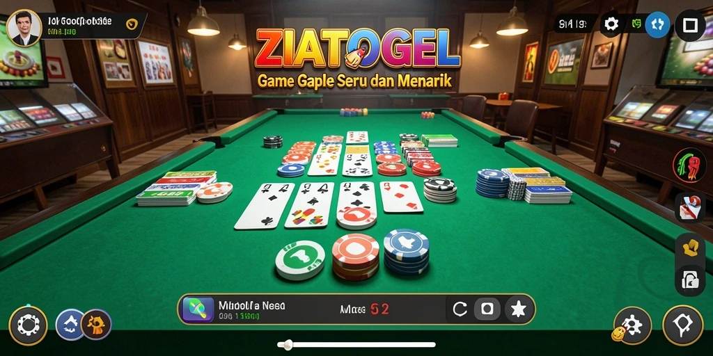 Tampilan gameplay ZIATOGEL yang menyenangkan dan interaktif.